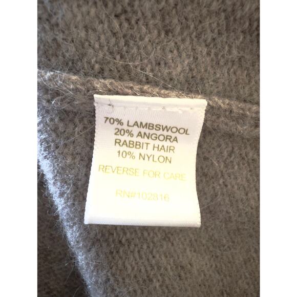 Garnet Hill Sz Small Lambswool / Angora Fair Isle Tunic Sweater / Mini Dress - Picture 4 of 8